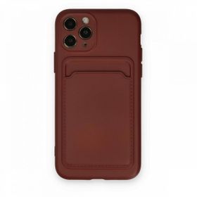 BSSM Kelvin Kartvizitli Silikon - Bordo iPhone 11 Pro Kılıf