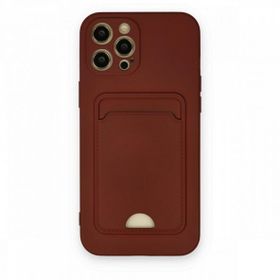 BSSM Kelvin Kartvizitli Silikon - Bordo iPhone 12 Pro Max Kılıf