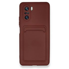 BSSM Kelvin Kartvizitli Silikon - Bordo Xiaomi Poco F3 Kılıf