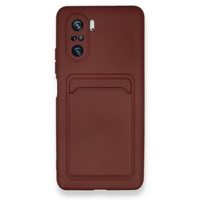 BSSM Kelvin Kartvizitli Silikon - Bordo Xiaomi Poco F3 Kılıf