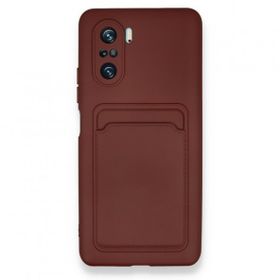 BSSM Kelvin Kartvizitli Silikon - Bordo Xiaomi Poco F3 Kılıf