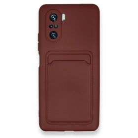 BSSM Kelvin Kartvizitli Silikon - Bordo Xiaomi Poco F3 Kılıf