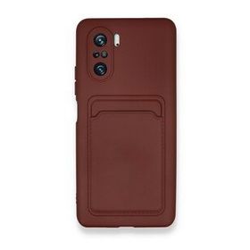 BSSM Kelvin Kartvizitli Silikon - Bordo Xiaomi Poco F3 Kılıf