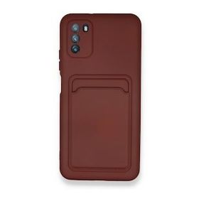 BSSM Kelvin Kartvizitli Silikon - Bordo Xiaomi Pocophone M3 Kılıf