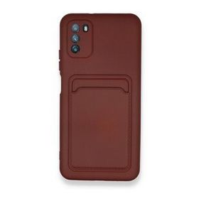 BSSM Kelvin Kartvizitli Silikon - Bordo Xiaomi Pocophone M3 Kılıf