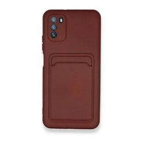 BSSM Kelvin Kartvizitli Silikon - Bordo Xiaomi Pocophone M3 Kılıf