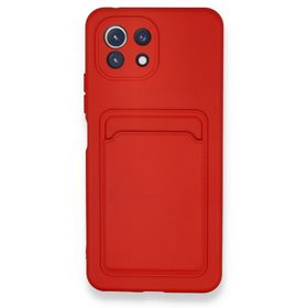 BSSM Kelvin Kartvizitli Silikon - Kırmızı Xiaomi Mİ 11 Lite Kılıf