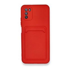 BSSM Kelvin Kartvizitli Silikon - Kırmızı Xiaomi Pocophone M3 Kılıf