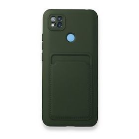 BSSM Kelvin Kartvizitli Silikon - Koyu Yeşil Xiaomi Redmi 9C Kılıf