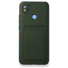 BSSM Kelvin Kartvizitli Silikon - Koyu Yeşil Xiaomi Redmi 9C Kılıf