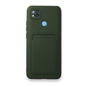 BSSM Kelvin Kartvizitli Silikon - Koyu Yeşil Xiaomi Redmi 9C Kılıf