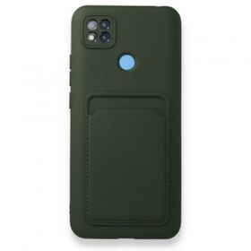 BSSM Kelvin Kartvizitli Silikon - Koyu Yeşil Xiaomi Redmi 9C Kılıf