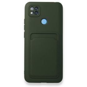 BSSM Kelvin Kartvizitli Silikon - Koyu Yeşil Xiaomi Redmi 9C Kılıf