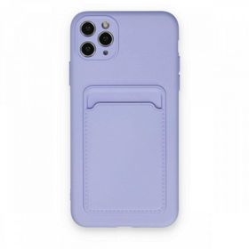 BSSM Kelvin Kartvizitli Silikon - Lila iPhone 11 Pro Max Kılıf