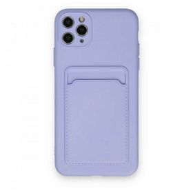 BSSM Kelvin Kartvizitli Silikon - Lila iPhone 11 Pro Max Kılıf