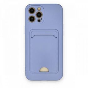 BSSM Kelvin Kartvizitli Silikon - Lila iPhone 12 Pro Max Kılıf