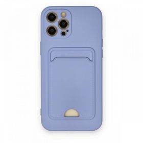 BSSM Kelvin Kartvizitli Silikon - Lila iPhone 12 Pro Max Kılıf