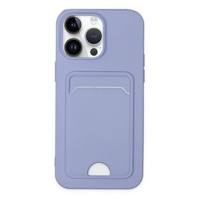BSSM Kelvin Kartvizitli Silikon - Lila iPhone 14 Pro Kılıf