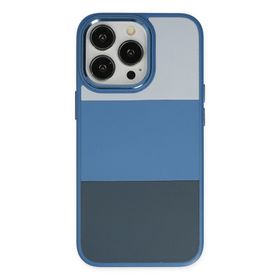 BSSM King Kapak - Açık Mavi Lacivert iPhone 14 Pro Max Kılıf
