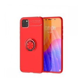 BSSM Kırmızı Huawei Y5P Range Yüzüklü Silikon Kılıf
