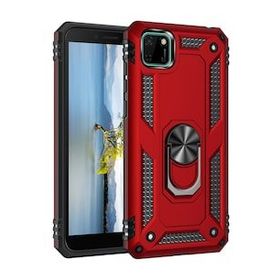 BSSM Kırmızı Huawei Y5P Sofya Yüzüklü Silikon Kapak Kılıf