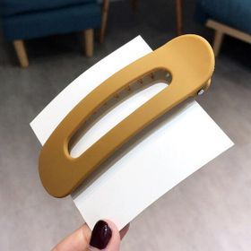 BSSM Krem Renk Büyük Boy Klipsli Bayan Saç Tokası