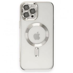 BSSM Kross Magneticsafe Kapak - Gümüş iPhone 12 Pro Kılıf