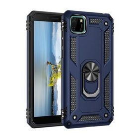 BSSM Lacivert Huawei Y5P Sofya Yüzüklü Silikon Kapak Kılıf