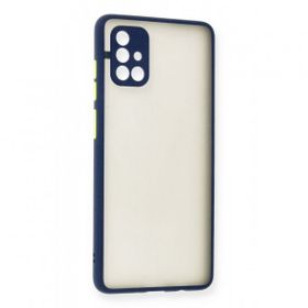 BSSM Lacivert Samsung Galaxy A71 Montreal Silikon Kapak Kılıf
