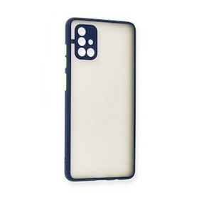 BSSM Lacivert Samsung Galaxy A71 Montreal Silikon Kapak Kılıf