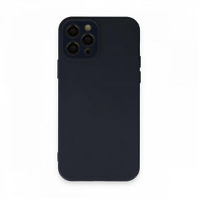BSSM Lansman Glass Kapak - Lacivert iPhone 12 Pro Max Kılıf