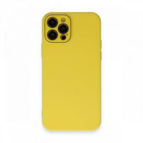 BSSM Lansman Glass Kapak - Sarı iPhone 12 Pro Kılıf