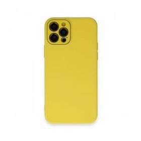 BSSM Lansman Glass Kapak - Sarı iPhone 12 Pro Max Kılıf