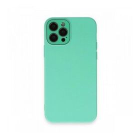 BSSM Lansman Glass Kapak - Turkuaz iPhone 12 Pro Kılıf
