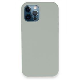 BSSM Lansman Legant Silikon - Açık Gri iPhone 12 Pro Kılıf