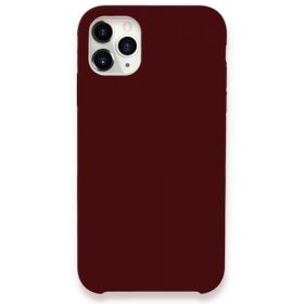 BSSM Lansman Legant Silikon - Bordo iPhone 11 Pro Kılıf