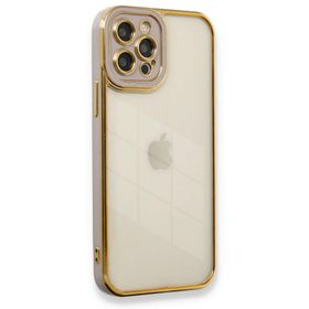 BSSM Liva Lens Silikon - Lila iPhone 12 Pro Kılıf
