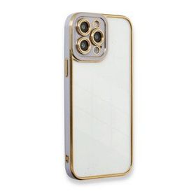 BSSM Liva Lens Silikon - Lila iPhone 13 Pro Kılıf