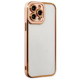 BSSM Liva Lens Silikon - Rose iPhone 13 Pro Kılıf