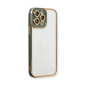 BSSM Liva Lens Silikon - Yeşil iPhone 13 Pro Kılıf
