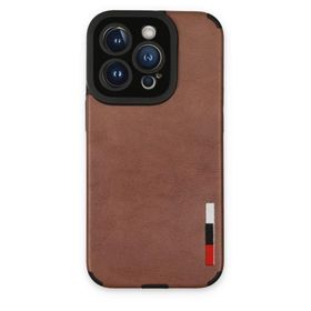 BSSM Loop Deri Silikon - Kahverengi iPhone 14 Pro Max Kılıf