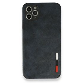 BSSM Loop Deri Silikon - Lacivert iPhone 11 Pro Max Kılıf