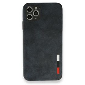 BSSM Loop Deri Silikon - Lacivert iPhone 11 Pro Max Kılıf