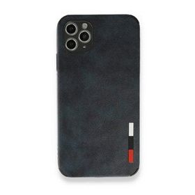 BSSM Loop Deri Silikon - Lacivert iPhone 11 Pro Max Kılıf