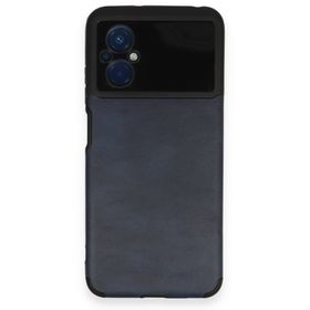BSSM Loop Deri Silikon - Lacivert Xiaomi Poco M5 Kılıf