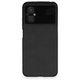 BSSM Loop Deri Silikon - Siyah Xiaomi Poco M5 Kılıf