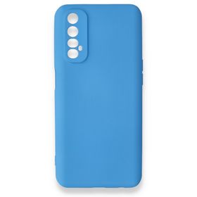 BSSM Mavi Realme 7 Nano İçi Kadife Silikon Kılıf