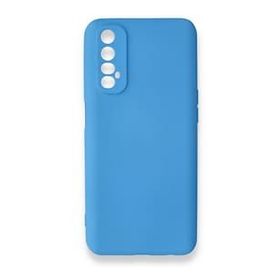 BSSM Mavi Realme 7 Nano İçi Kadife Silikon Kılıf