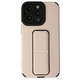 BSSM Mega Standlı Silikon - Gold iPhone 13 Pro Kılıf