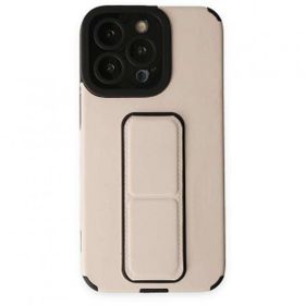 BSSM Mega Standlı Silikon - Gold iPhone 13 Pro Max Kılıf